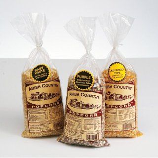 Amish Country Popcorn, Set of 3 1lb. bags  Popcorn Kernels  Grocery & Gourmet Food