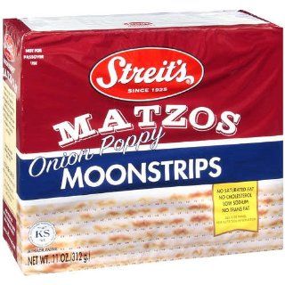 Streits Moonstrip Onion Matzo (12x11 Oz)  Grocery & Gourmet Food