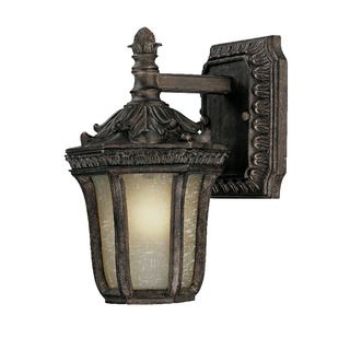 Wall mount 1 light Outdoor Black Coral Light Fixture Wall Lighting