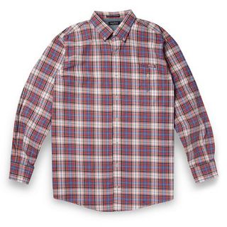 Nautica Big and tall red checked casual shirt
