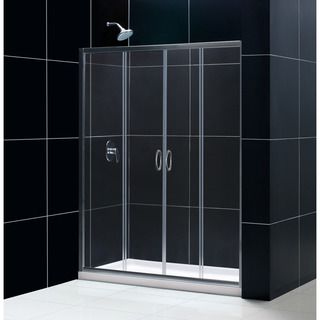 DreamLine Visions Sliding Shower Door, Shower Base and Shower Backwall DreamLine Shower Kits
