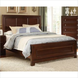 Coaster Nortin Panel Wood Bed in Dark Cherry   202191X