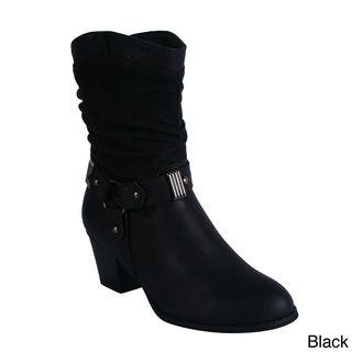 Reneeze Women's 'Gain 01' Cowboy Style Mid Calf Boots Reneeze Boots
