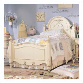 Lea Jessica McClintock Romance Kids Panel Bed 2 Piece Bedroom Set   203 PB 2 PKG