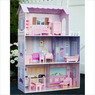 Teamson Design Fancy Mansion Play House with Furniture   KYD 10922A