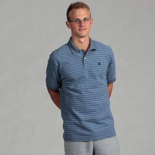 Izod Men's Oxford Pique Feeder Stripe Polo Shirt IZOD G Casual Shirts