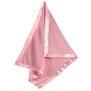 Sweet JoJo Designs Super Soft Pink Minky Dot and Satin Baby Blanket Sweet Jojo Designs Baby Blankets