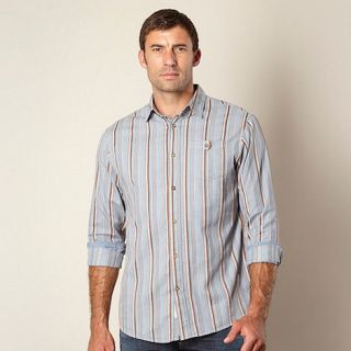 Mantaray Blue textured stripe shirt