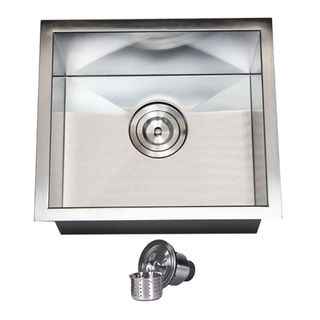 Stainless Steel Single Bowl Undermount Bar Sink with Strainer Kitchen Sinks