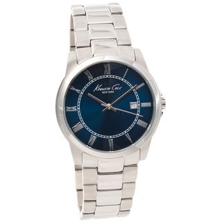 Kenneth Cole New York Men's Blue Dial Classic Stainless Steel Watch Kenneth Cole New York Men's Kenneth Cole Watches