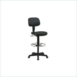 Office Star Sculptured Seat and Back Vinyl Drafting Chair    DC517V