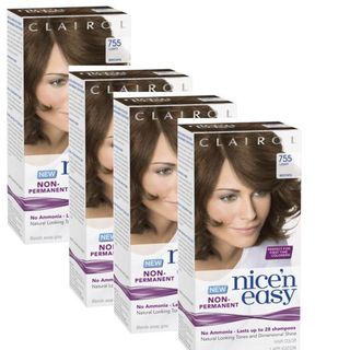 Clairol Nice 'n Easy 755 Light Brown Non Permanent Hair Color (Pack of 4) Clairol Hair Color