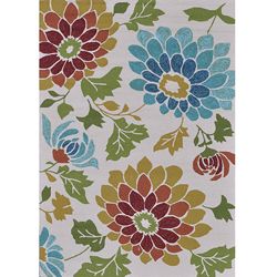 Hand hooked Coventry Ivory Floral Indoor/ Outdoor Rug (7'6 x 9'6) Alexander Home 7x9   10x14 Rugs