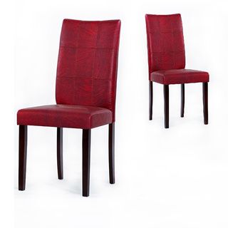Warehouse of Tiffany Eveleen Black/ Red Dining Room Chairs Warehouse of Tiffany Dining Chairs