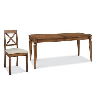 Oak Sophia large extending dining table with cross back chairs