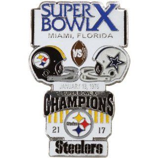 Super Bowl X Oversized Commemorative Pin  Sports Related Pins  Sports & Outdoors
