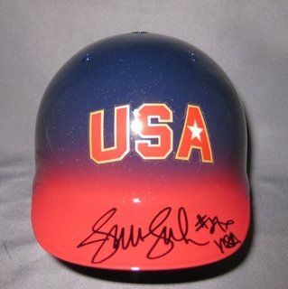 Jennie Finch Autographed Team USA Mini Helmet  Sports Related Collectibles  Sports & Outdoors