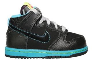 Nike Kids Dunk High Nd (Td) Black Fireberry 354794 044 5c Shoes