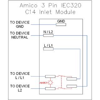 Inlet Module Plug Fuse Switch Male Power Socket 10A 250V 3 Pin IEC320 C14 Electronics