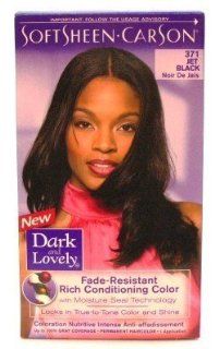 Dark & Lovely Color #371 Jet Black (3 Pack) with Free Nail File Health & Personal Care
