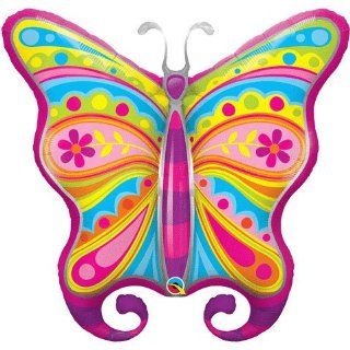 40" Paisley Butterfly Helium Shape Foil Balloon (1 per package) Toys & Games