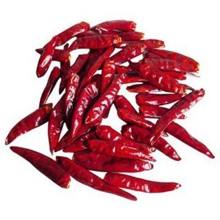 Thai whole dried chile   3.5 oz  Chile Pastes  Grocery & Gourmet Food