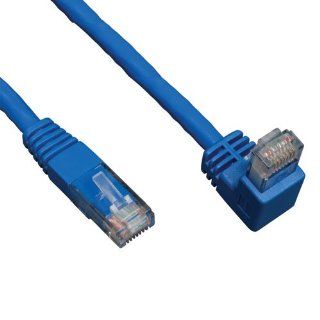 Tripp Lite N204 005 BL DN 5ft Blue Cat6 Gigabit Right Angle Down to Straight Patch Cable, 5 Feet Electronics