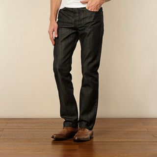 J by Jasper Conran Designer dark blue coated straight leg jeans