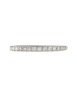 Pave Diamond Silver Stackable Ring   Armenta   Silver
