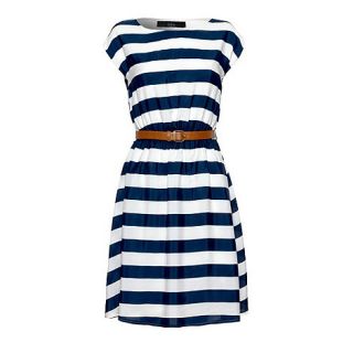 Iska Navy Nautical stripe dress
