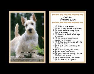 Scottie Property Laws Wall Decor Humorous Pet Dog Saying Gift   Decorative Plaques