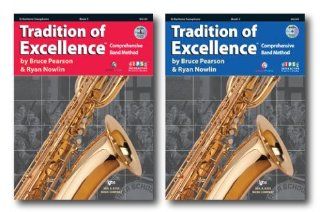 Tradition of Excellence with DVD for Trombone   Two Book Set   Includes Book 1 and Book 2 Musical Instruments