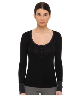 Cesare Paciotti Long Sleeve Serafino T Shirt Womens T Shirt (Black)
