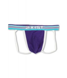 2IST Beach Stripe Jock Strap Mens Underwear (Blue)