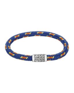 Mens Classic Chain Multicolor Cord Bracelet, Blue   John Hardy   Multicolor