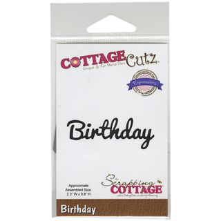 Cottagecutz Expressions Die 2.3inx.8in birthday