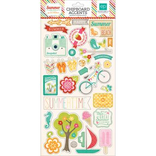 Summer Bliss Chipboard Accents 6inx13in