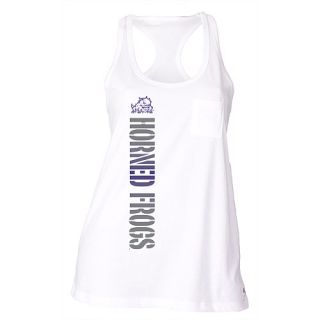 SOFFE Womens TCU Horned Frogs Pocket Racerback Tank Top   Size XS/Extra Small,
