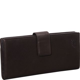 Mancini Leather Goods Ladies Large Center Wing Clutch Wallet