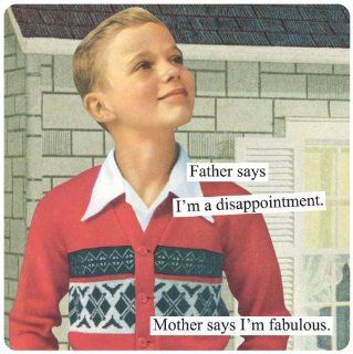 Anne Taintor Square Magnet, Mother Says I'm Fabulous Kitchen & Dining