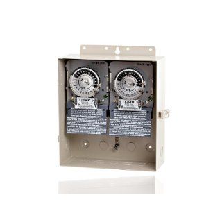 NSI Industries 1101D 1100 Series Same On/Off Times Each Day Swimming Pool Control Time Switch, Metal Indoor/Outdoor NEMA 3R Enclosure, 120 VAC Input Supply, SPST Output Contact Electronic Component Switches
