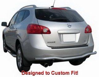 Premium Custom Fit 08 13 Nissan Rogue Stainless Steel Rear Bumper Guard Nerf Push Bar (Mounting Hardware included) Automotive