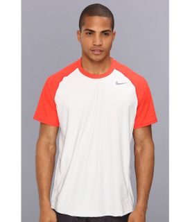 Nike Advantage UV Short Sleeve Crew Mens Short Sleeve Pullover (White)