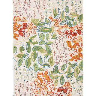 Hand hooked Indoor/ Outdoor Floral Pattern Multi Rug (2 X 3)