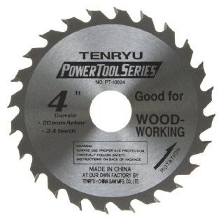 Tenryu PT 10024 4" Carbide Tipped Saw Blade ( 24 Tooth ATAF Grind   20mm Arbor   0.055 Kerf)   Circular Saw Blades  