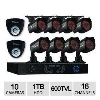 Night Owl 960H 16Ch 10 Cam 600TVL 1TB HDD Sec Sys  Home Safety And Security Products  Camera & Photo