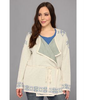 Pendleton Plus Size Ikat Cardigan Womens Sweater (Multi)