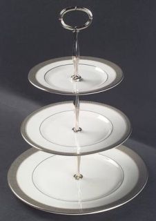 Royal Doulton Belvedere 3 Tiered Serving Tray (DP, SP, BB), Fine China Dinnerwar