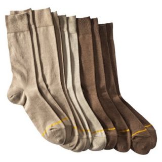 Auro a GoldToe Brand Mens 5PK Socks   Khaki 6 12