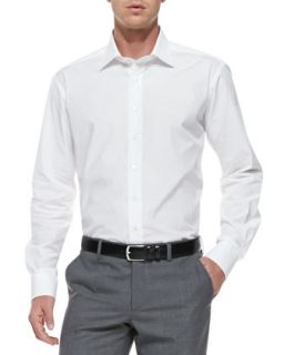 Mens Embroidered Cotton Shirt, White   Etro   White (44)